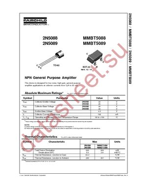 MMBT5089 datasheet  